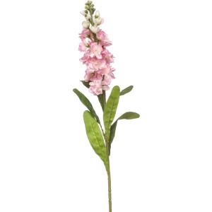 Emerald - Kunstbloem Violier 80cm roze - Kunstplant voor binnen