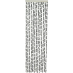 Travellife-Vliegengordijn-Chenille-Stripe-185x56-cm-grijs-en-wit