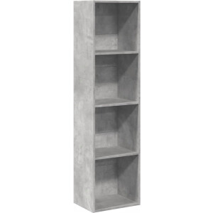 vidaXL - Boekenkast - 40x30x152 - cm - bewerkt - hout - betongrijs