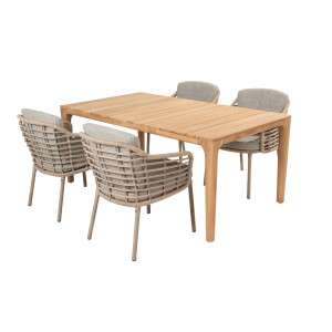 4 Seasons Outdoor Diningset Liam Como 5-delig Teak 180 x 100 cm