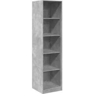 vidaXL - Kledingkast - 50x50x200 - cm - bewerkt - hout - betongrijs