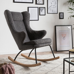 Artistiq Schommelstoel 'Benji' kleur grijs