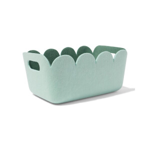 HEMA HEMA Mand 33x14cm Vilt Lichtgroen