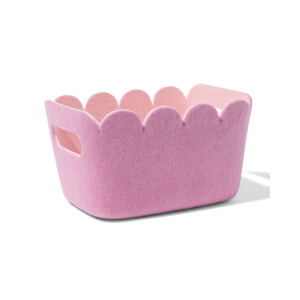 HEMA HEMA Mand 20x12cm Vilt Paars