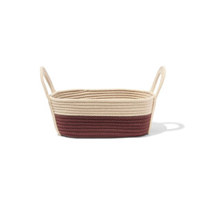 HEMA HEMA Mand 34x13cm Touw Beige