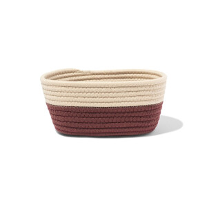 HEMA HEMA Mand 23x11cm Touw Beige-bruin