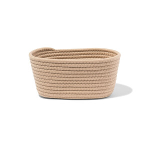 HEMA HEMA Mand 23x11cm Touw Beige-bruin