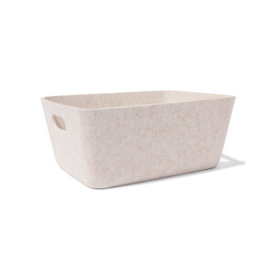 HEMA HEMA Mand 27x36x17cm Vilt Beige