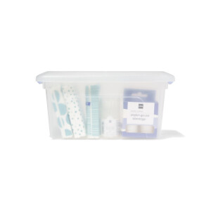 HEMA HEMA Opbergbox 5L Tokyo Transparant 28x19.5x14 Recycled