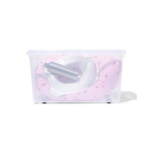 HEMA HEMA Opbergbox 70L Paris Transparant 72x40x38 (transparant)