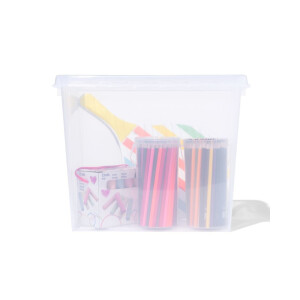 HEMA HEMA Opbergbox 25L Madrid Transparant 40x30x32 (transparant)