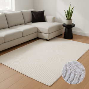 Vloerkleed Chappe - Wit 120x80cm - Polypropyleen - Dekbed-Discounter.nl