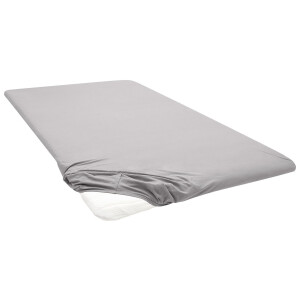 Biberna Jersey hoeslaken (Grijs, 180-200 x 200 cm)