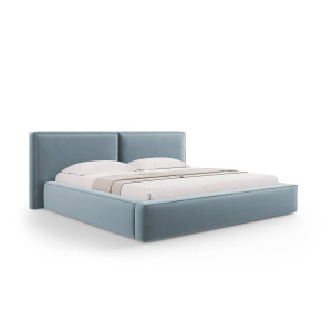 Bedframe Jodie met opbergruimte velvet 200 x 200 cm | Micadoni
