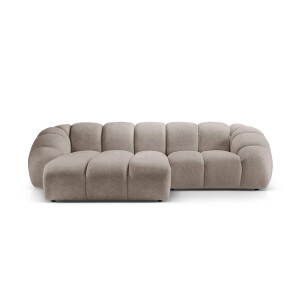 3-zits hoekbank Diana links velvet | Micadoni