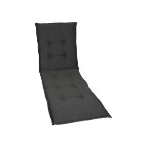 GO-DE Textil Tuinkussen (Stoelkussen voor een ligbed, Antraciet)