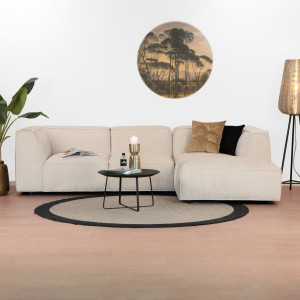 Sohome Loungebank 'Ezra' Rechts, 3-zits, kleur Beige