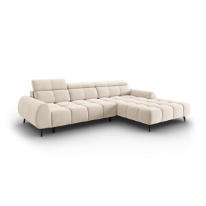 4-zits hoekbank Alyse velvet rechts | Micadoni Limited Edition