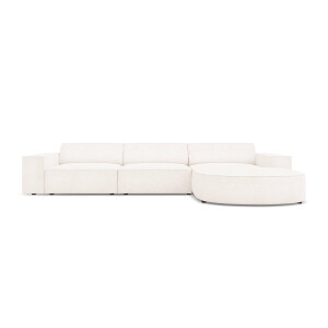 4-zits hoekbank Jodie bouclé Chaise Longue rechts | Micadoni Home