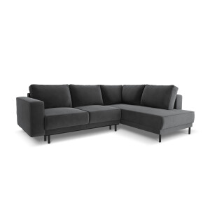 4-zits hoekslaapbank Caro velvet rechts | Micadoni Limited Edition