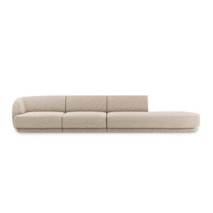 4-zitsbank Miley rechts-open chenille | Micadoni Limited Edition
