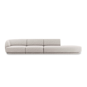 4-zitsbank Miley rechts-open chenille | Micadoni Limited Edition