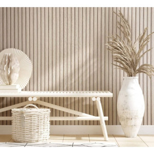 Noordwand Behang Botanica Wooden Slats beige