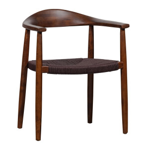 vtwonen Eetkamerstoel 'Embrace' Beukenhout, kleur Donkerbruin