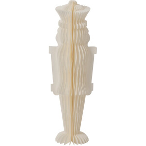 J-Line decoratie Notenkraker - papier - wit - small