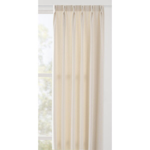 Leen Bakker - Gordijnstof Olivia - Off-white - Polyester - Wit - B140 Cm