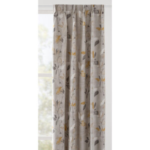 Leen Bakker - Gordijnstof Elisee - Polyester - Geel - B140 Cm