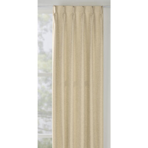 Leen Bakker - Gordijnstof Fiora - Champagne - Polyester/Katoen - Crème#Beige#Goudkleurig - B150 Cm
