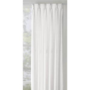 40% korting - Leen Bakker - Gordijnstof Lunora Lichtdoorlatend - Gerecycled Kunststof/Polyester - Wit - H300 Cm