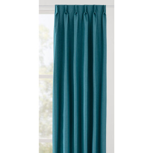 Leen Bakker - Gordijnstof Vince - Petrol - Polyester - Blauw - B150 Cm