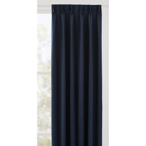 Leen Bakker - Gordijnstof Aiden - Polyester - Blauw - B150 Cm