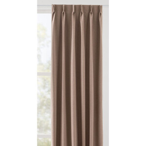 Leen Bakker - Gordijnstof Leonard Verduisterend - Polyester - Roze - B150 Cm