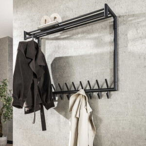 LifestyleFurn Kapstok 'Carmelo' Met 20 haken en plank