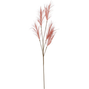 House of Seasons pluimgras losse steel/tak - meerdere stengels - oudroze - 98 cm - Decoratie kunst bloemen