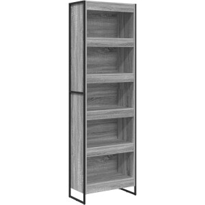 vidaXL - Boekenkast - 2 - pcs - Grijs - Sonoma - 60 - x - 30 - x - 189,5 - cm - Bewerkt - hout