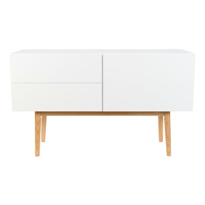 Zuiver Dressoir 'High on Wood' 120cm, kleur Glossy White