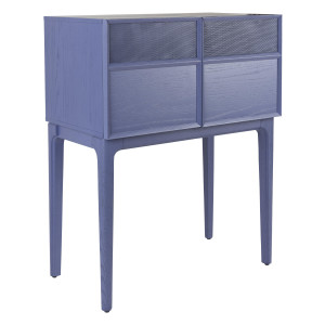 Zuiver Dressoir 'June' Eikenhout en metaal, 80cm, kleur Paars