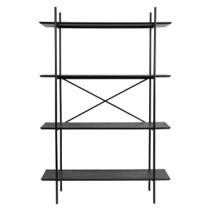 ZILT Wandkast 'Aditya' 180 x 120cm, kleur Zwart