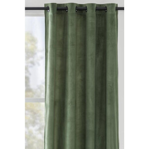 Leen Bakker - Gordijn Valletta - - 140x280 Cm (1 Stuk) - Polyester - Groen