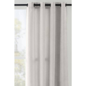 1+1 Gratis Leen Bakker - Gordijn Maya - Off-white - 140x280 Cm (1 Stuk) - Polyester - Wit