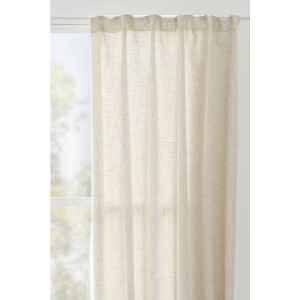 Leen Bakker - Gordijn Dante - Zand - 140x280 Cm (1 Stuk) - Polyester - Beige