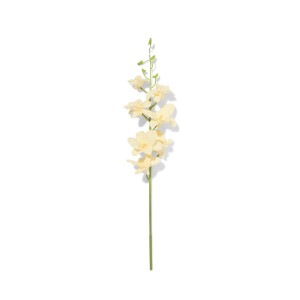 HEMA HEMA Kunstbloem Dendrobium 55cm Rubber Wit (wit)