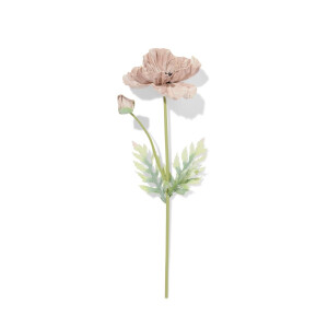 HEMA HEMA Kunstbloem Klaproos 55cm Rubber Oudpaars (paars)