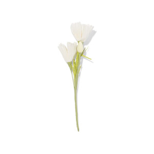 HEMA HEMA Kunstbloem 24cm Papier Wit (wit)