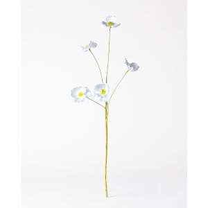 HEMA HEMA Kunstbloem Boterbloem 55cm Blauw (blauw)