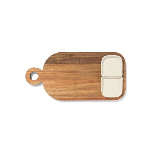 HEMA HEMA Borrelplank 35x17.5x3.5cm Hout Met Schaaltjes